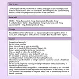 Haiphy NAD+Patches: retrait simple après hydratation ou huile.