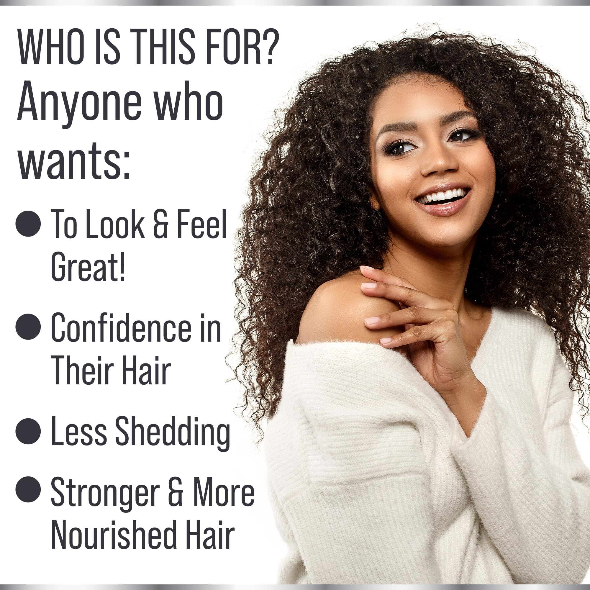 Hair Thickness Maximizer – étiquette montrant biotine 10000 mcg