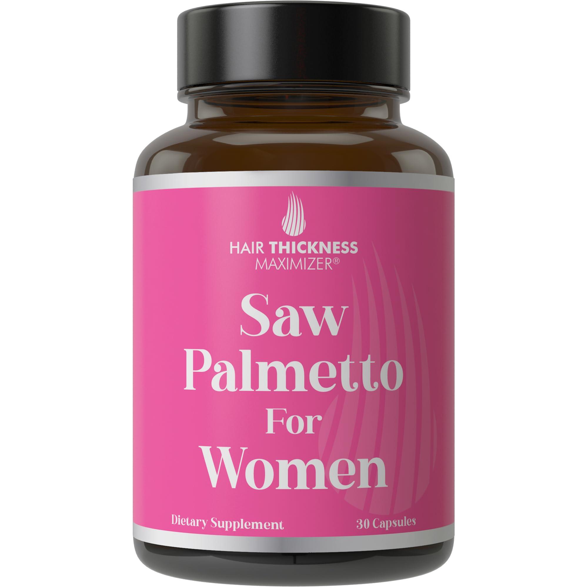 Hair Thickness Maximizer flacon Saw Palmetto femmes, soutien la croissance des cheveux
