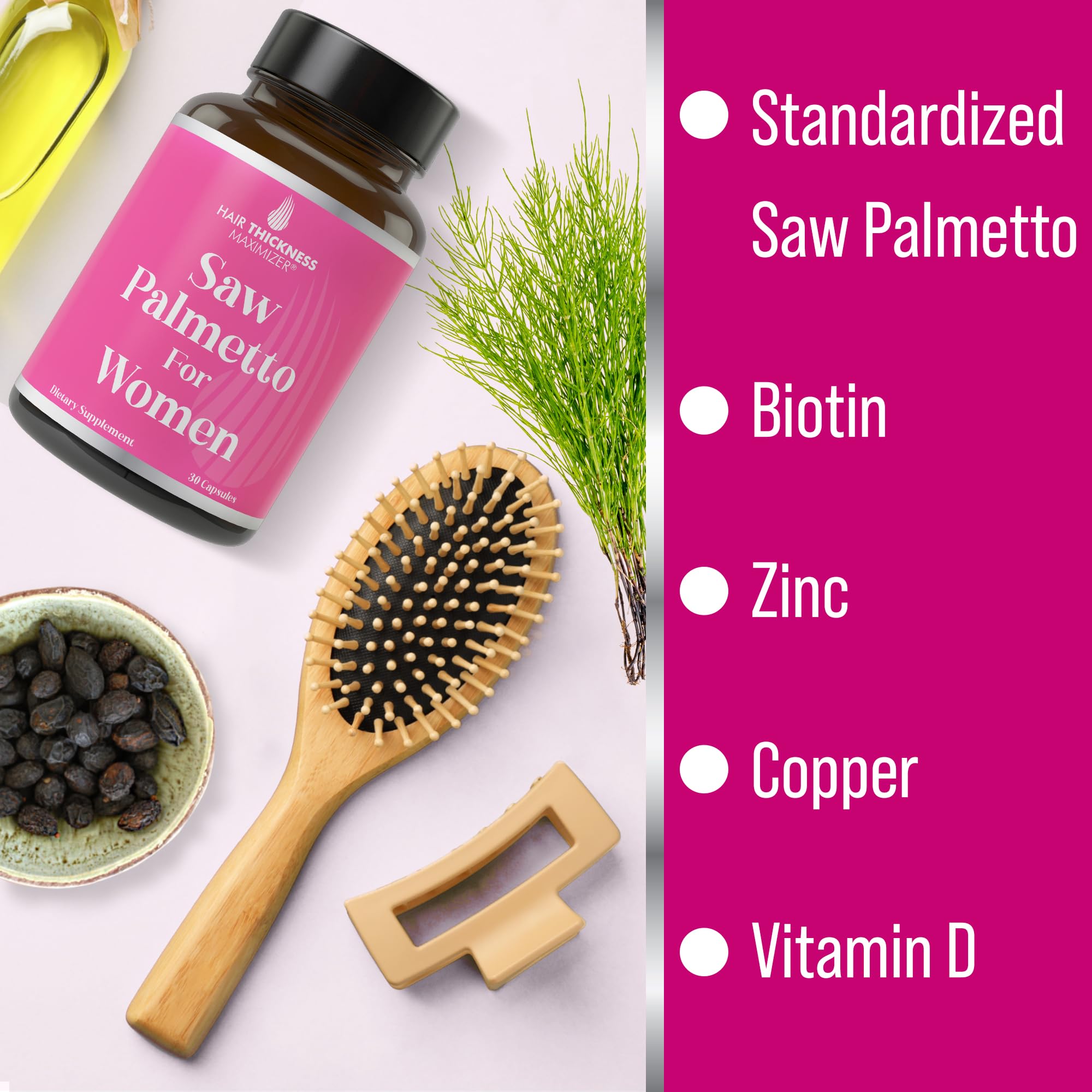 Hair Thickness Maximizer zinc-cuivre-vitamines, soutien des follicules capillaires