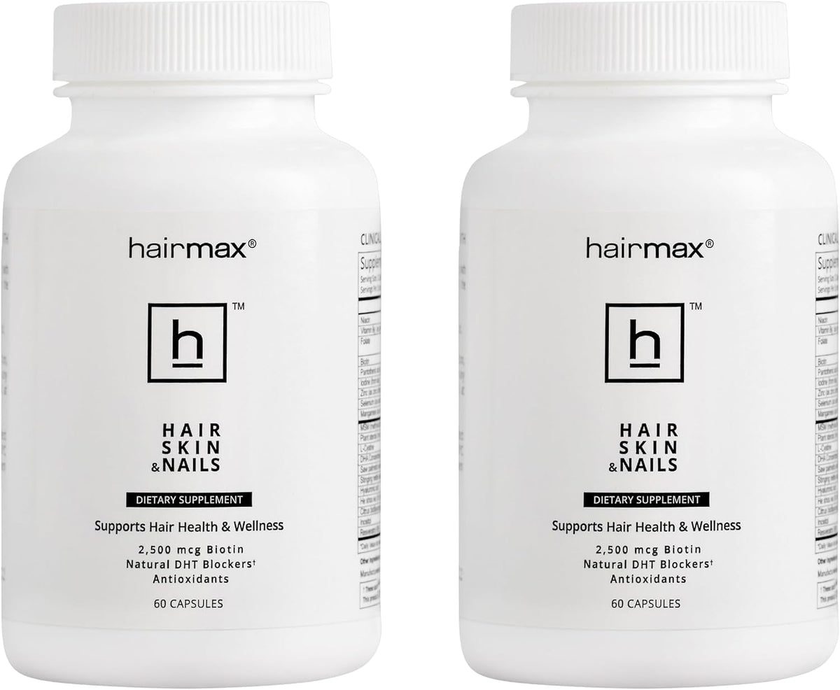 Hairmax: bouteille Biotine 2500mcg pour cheveux sains et forts.