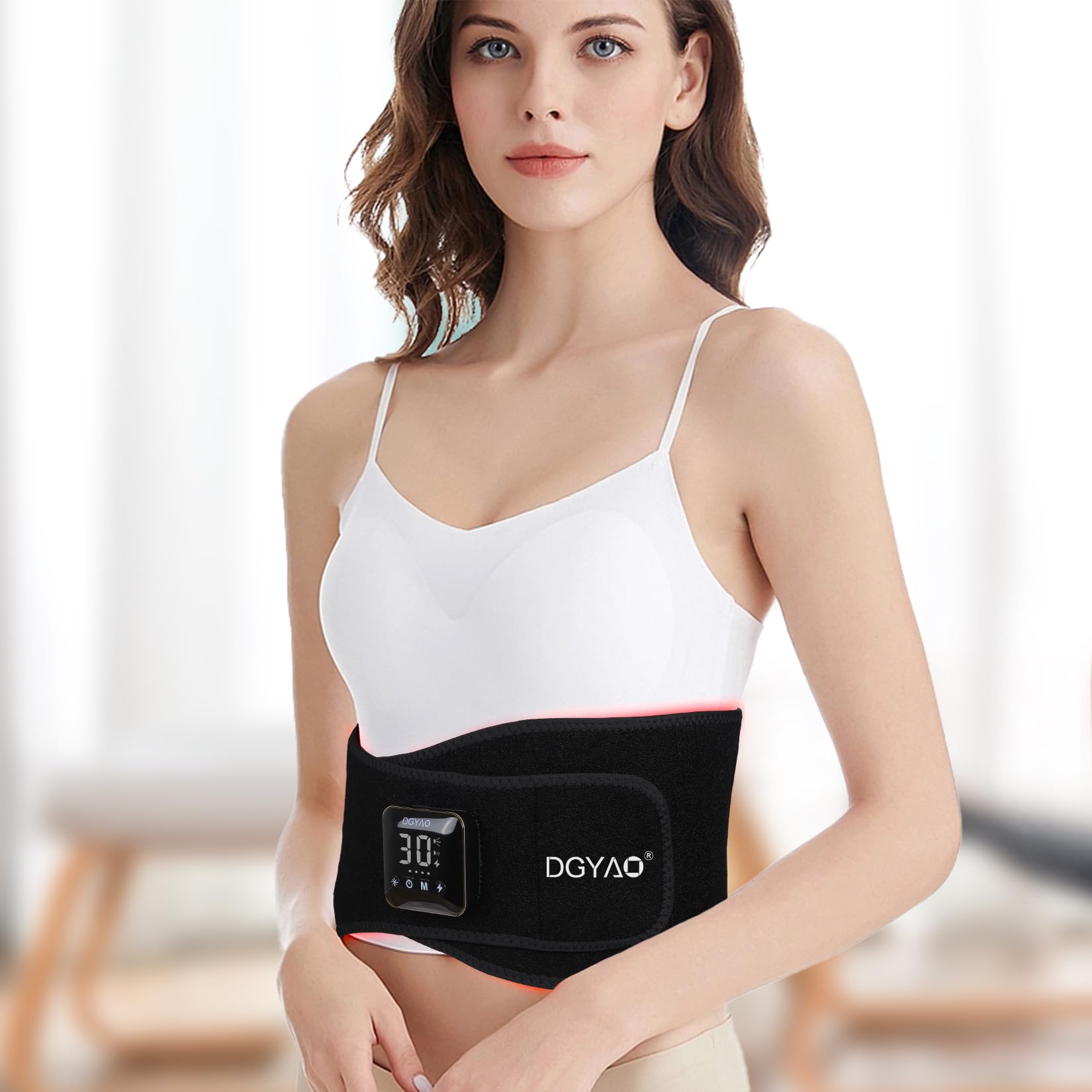 Haiyue Ceinture: minuterie automatique pour des sessions personalisees.