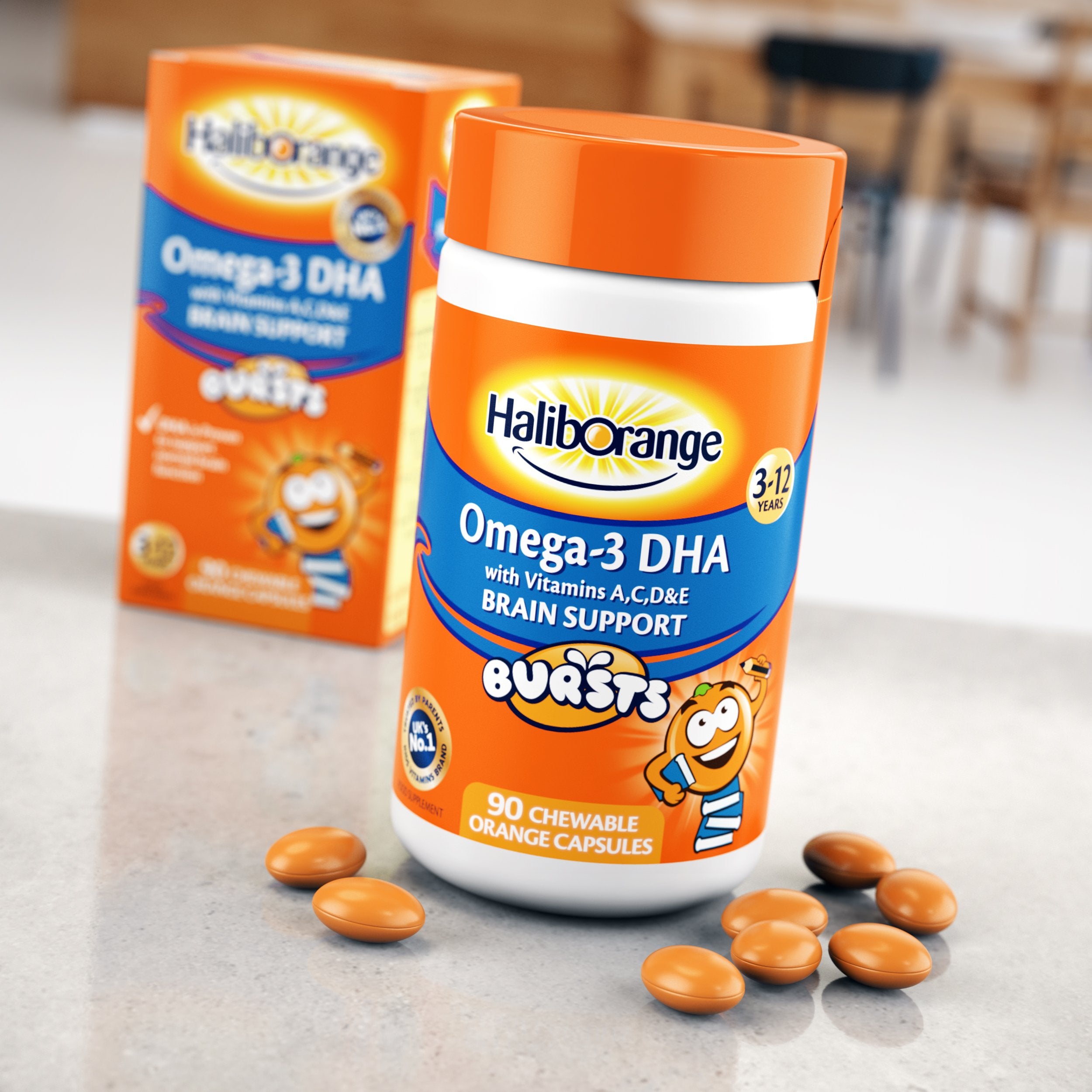 Haliborange Kids Omega-3 sante-quotidienne-enfant, intégration facile dans le quotidien.