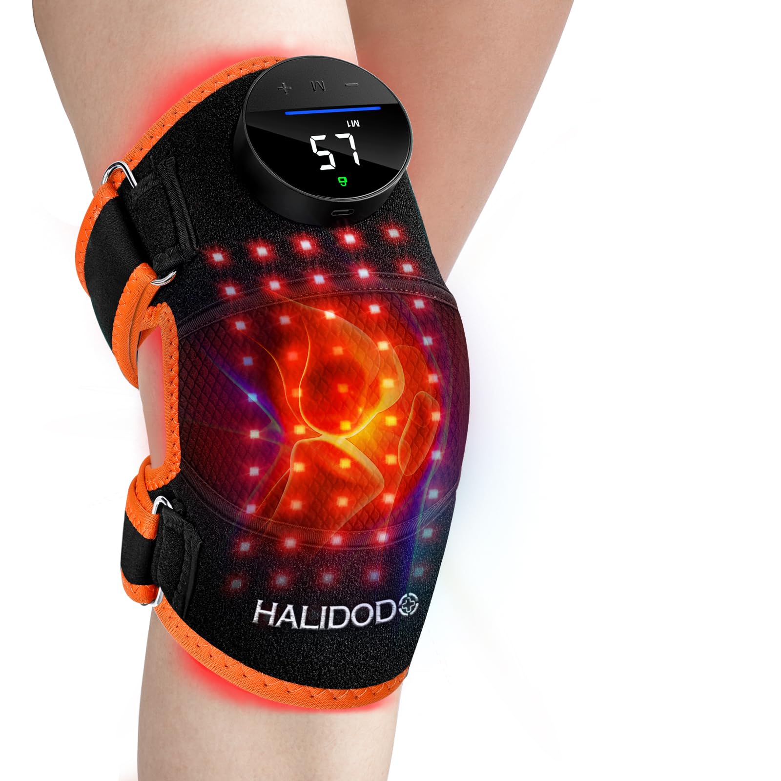 HALIDODO Genou – lumière rouge 660nm et 850nm pour le confort quotidien.