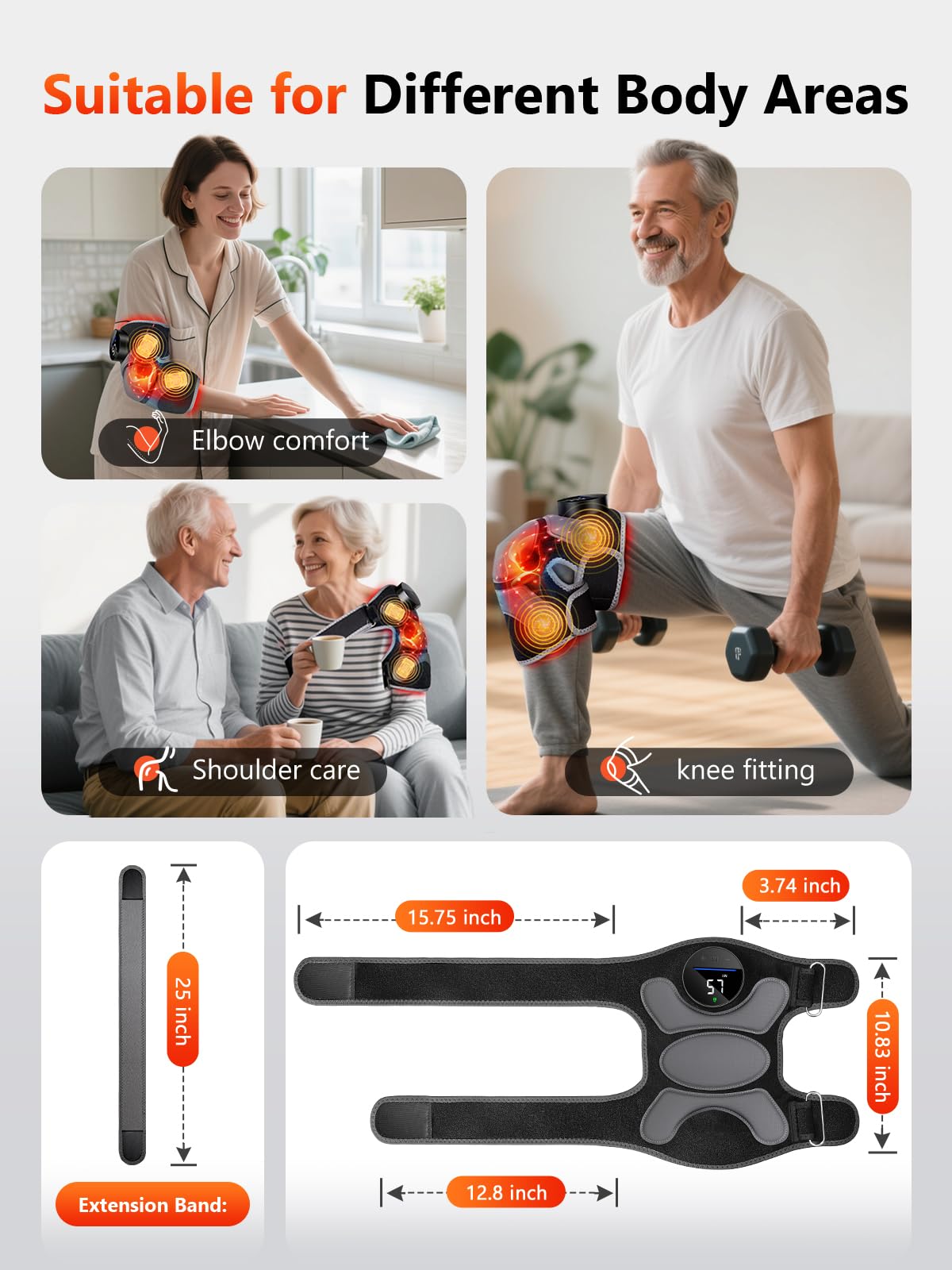 HALIDODO Genou: utilisation portable à la maison, au travail ou en voyage.
