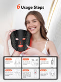 HALIDODO Masque LED pratique pour routine bien-être à domicile