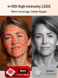 HALIDODO masque visage bleu — peau plus nette et pores visiblement réduits.