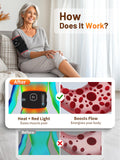 HALIDODO tapis lumière rouge pour épaule, chaleur apaisante et soutien discret.