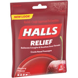 HALLS Relief cerise, menthol frais et passage nasal plus clair