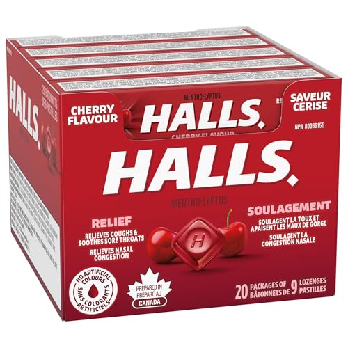 Halls cerise petit format pratique pour le quotidien.