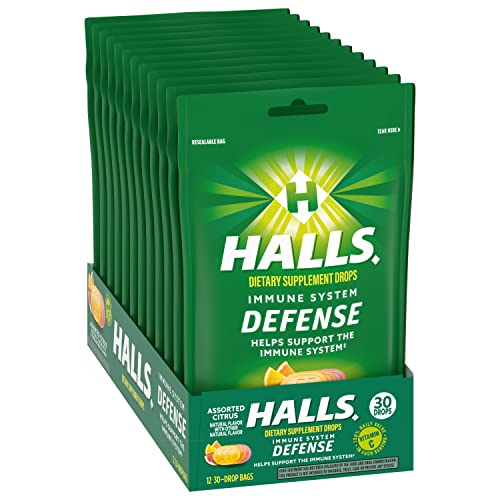 Halls Defense composition vitamine C, dosage par portion