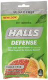 Halls Defense sans sucre, goutte citron: apport vitamine C quotidien