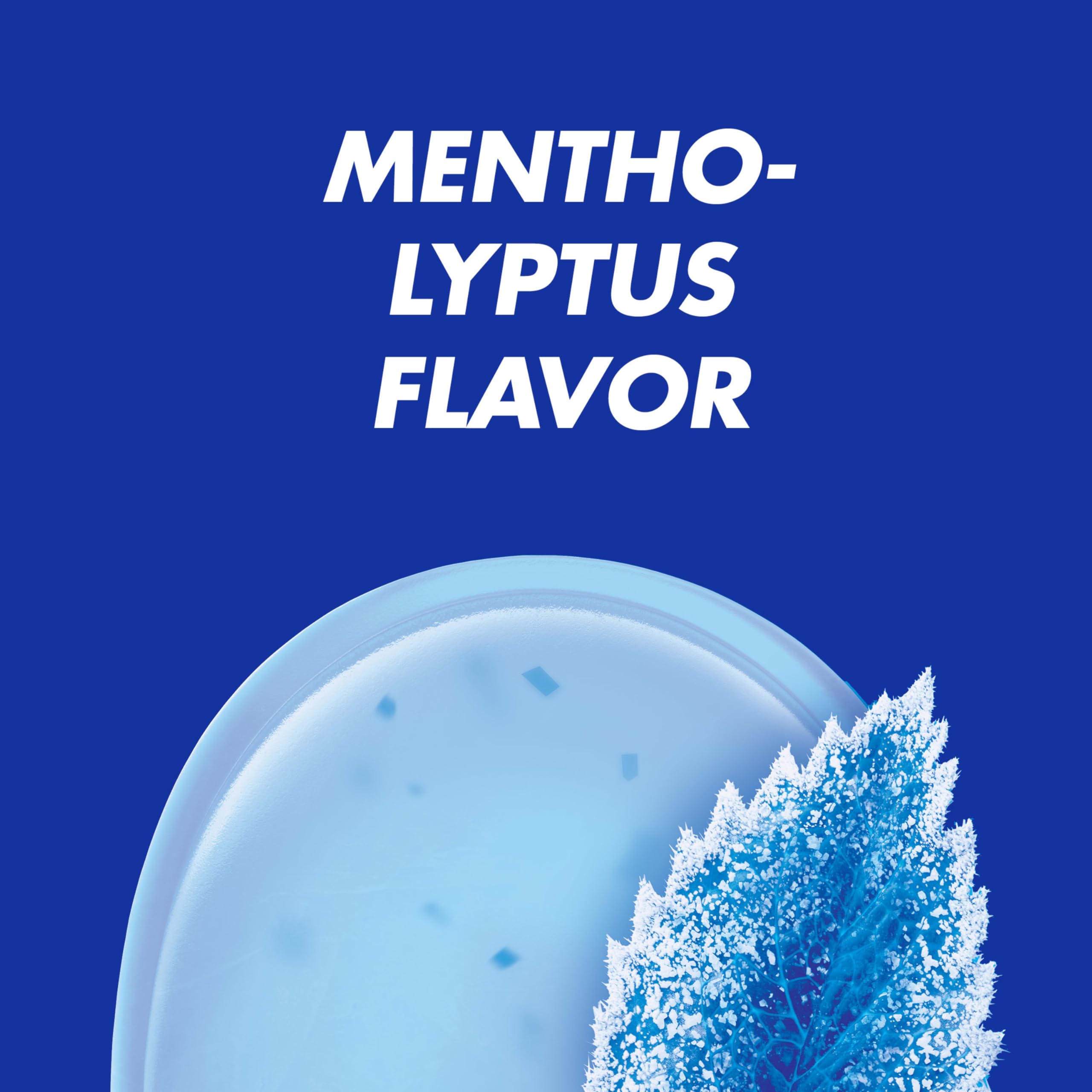 HALLS Mentho-Lyptus pastilles qui se dissolvent lentement en bouche.