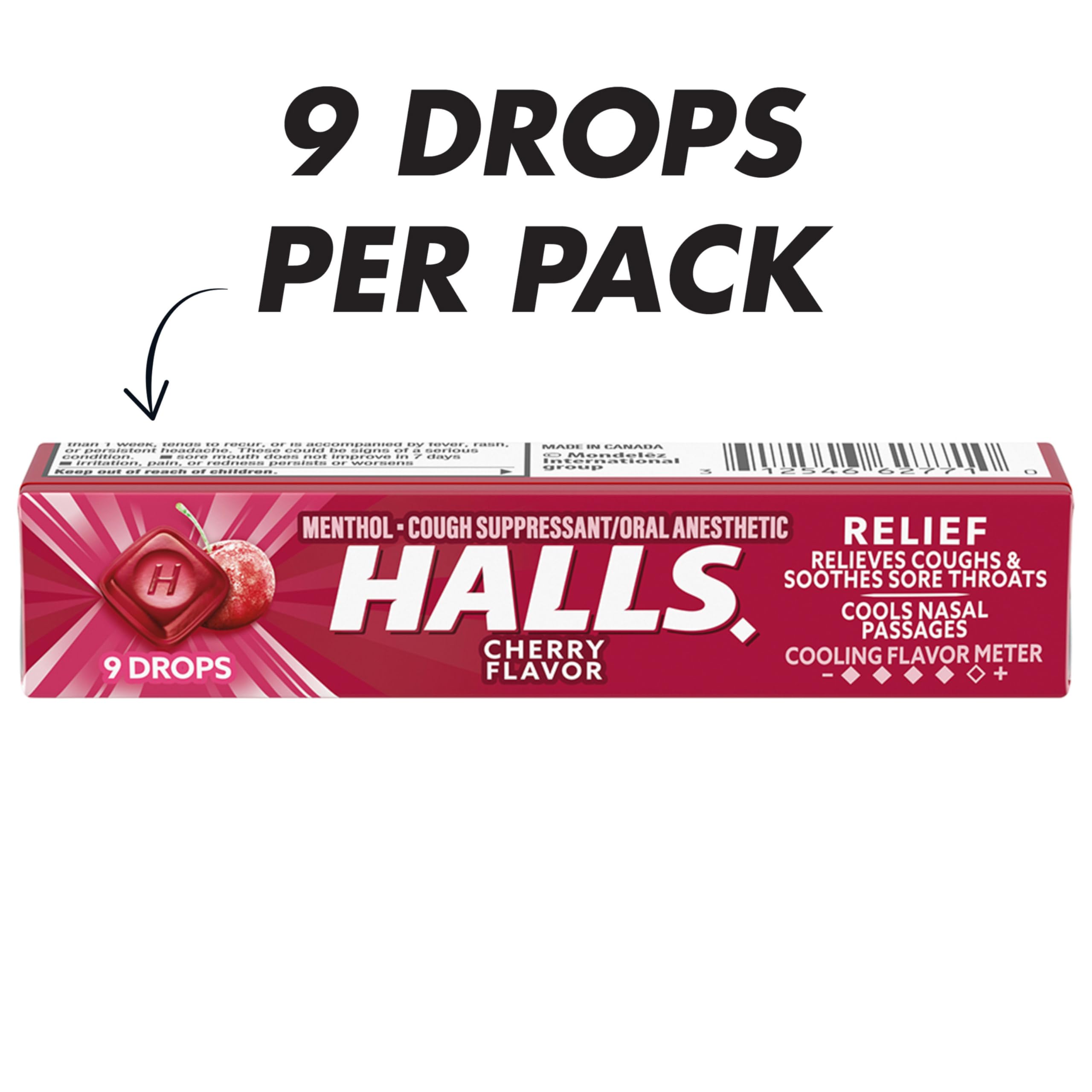 HALLS menthol 6,8 mg pour une sensation fraîche