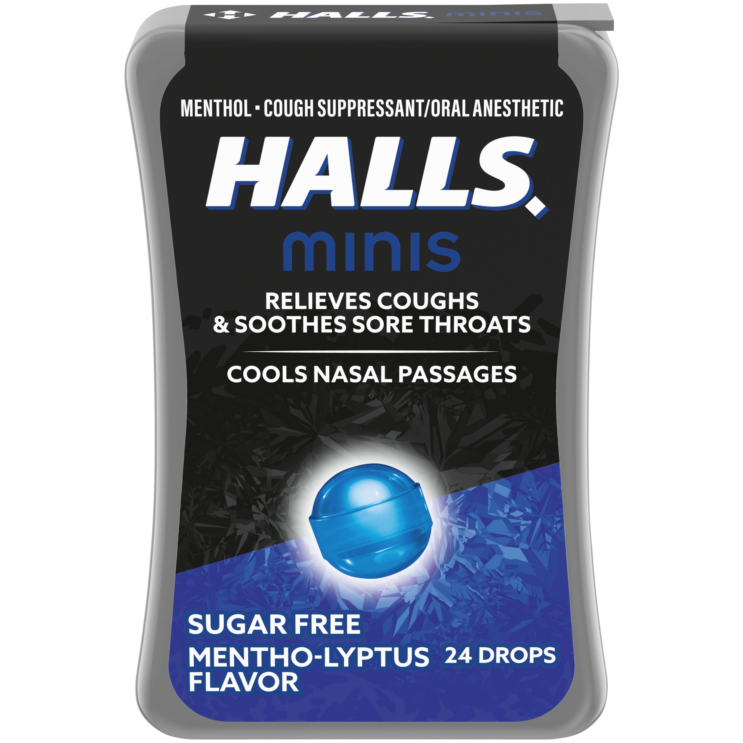 HALLS Minis Mentho-Lyptus: emballage compact facilitant le transport discret