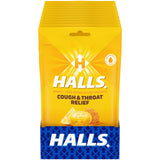 HALLS pastilles pour gorge miel citron en sachets pratiques pour voyager