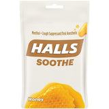 Halls pastilles-toux miel pack-3 : soulagement possible et goût miel agréable.