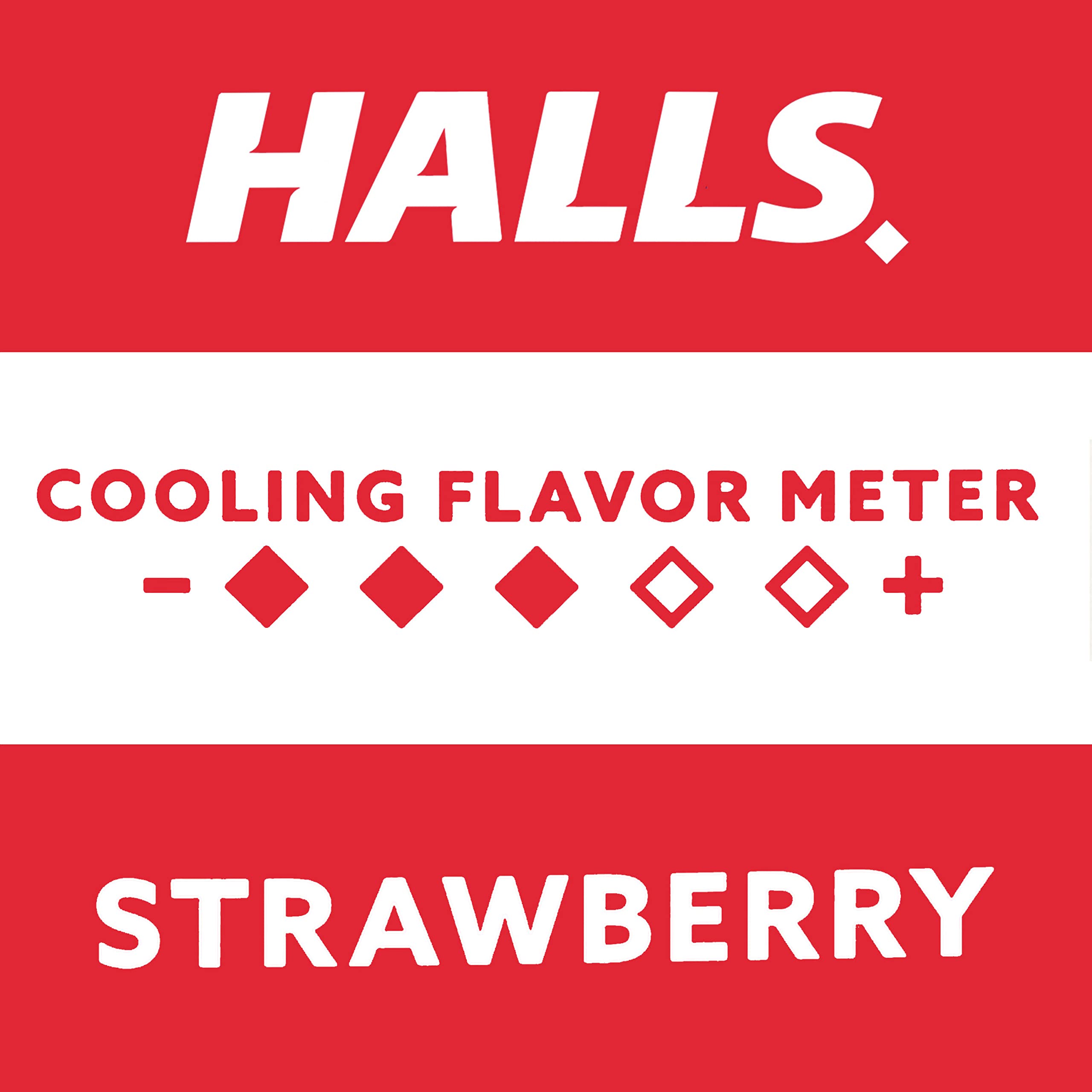 Dose recommandée toutes les deux heures avec HALLS Relief Fraise.