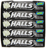Boîte HALLS Relief Max Fort Menthol, pratique à transporter