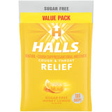 HALLS Relief Miel-Citron sans sucre, boîte de 180 pastilles pour apaiser la gorge.
