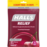 Boîte HALLS sans sucre cerise noire prête à l emploi