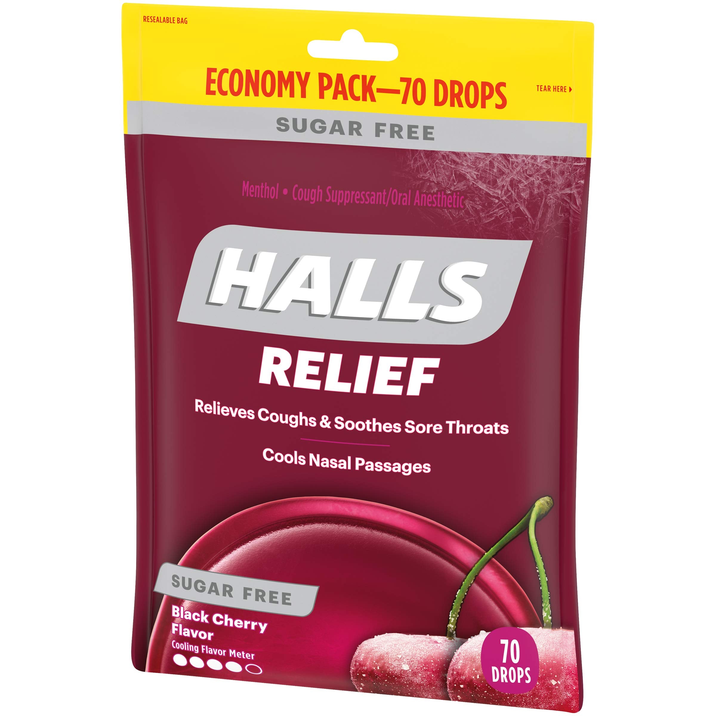 Pastille cerise noire sans sucre à savourer rapidement