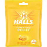 Boîte HALLS miel citron, 14 pastilles prête à l'emploi.