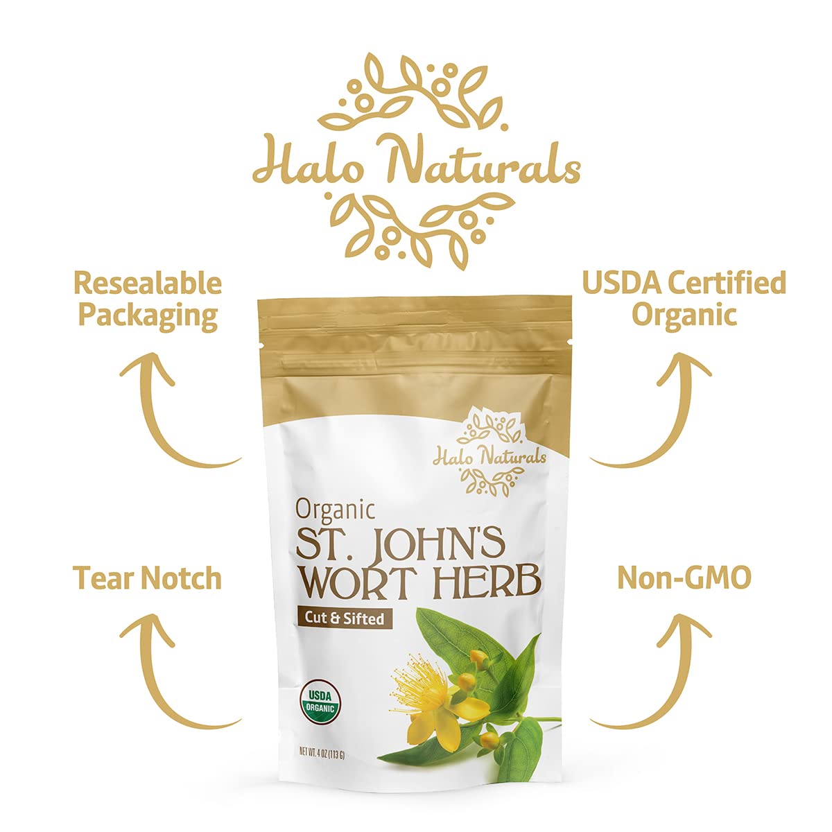 Halo Naturals emballage refermable pratique et durable