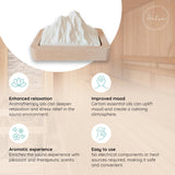 HALSA Diffuseur Passif, plâtre cuit absorbe les huiles et diffuse