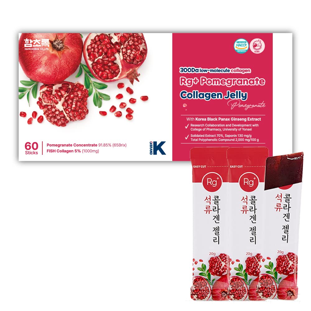 HAMCHOROKRg+ gelée grenade collagène 20 g stick, soin peau et cheveux