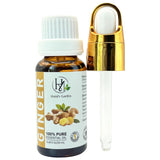 Hami's Garden gingembre huile essentielle – bouteille pipette, arôme épicé pour diffusion
