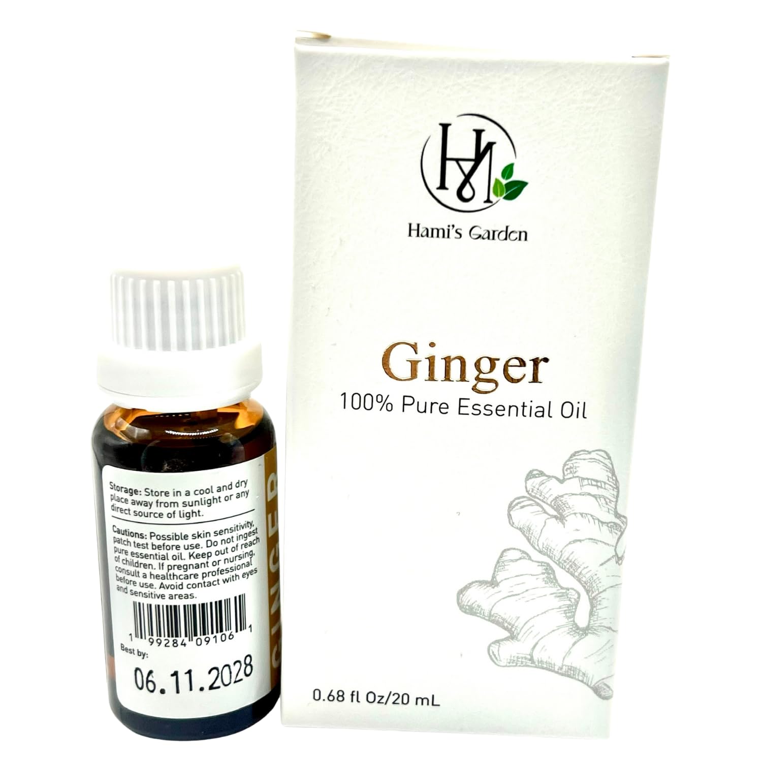 Hami's Garden gingembre huile essentielle – utilisation quotidienne pour bien-être