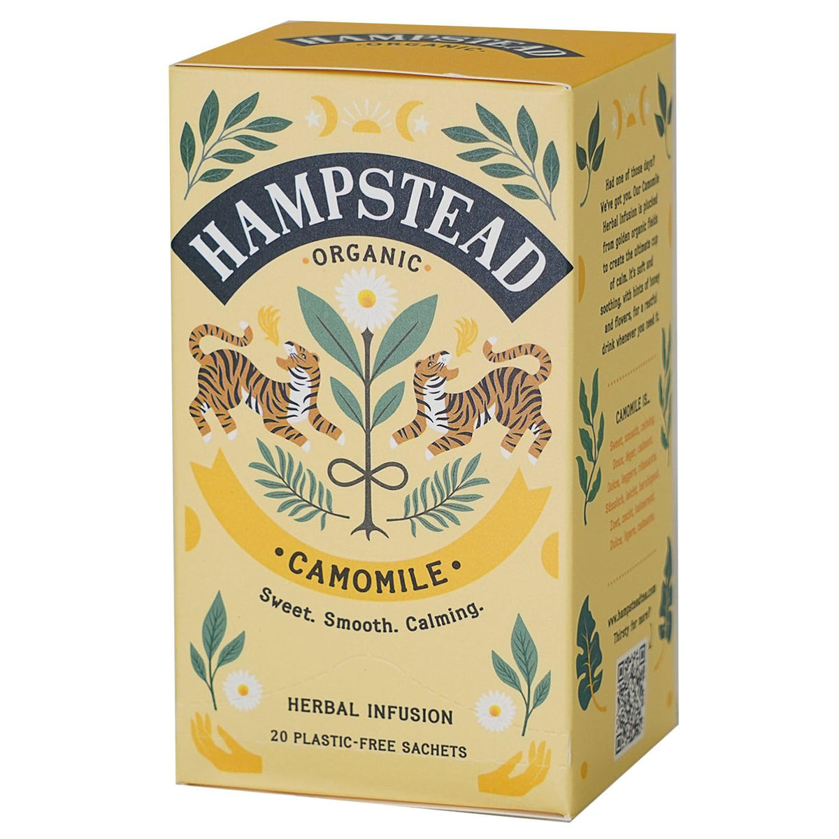 Hampstead Tea Care Camomille – sachets d'infusion, arôme floral doux.