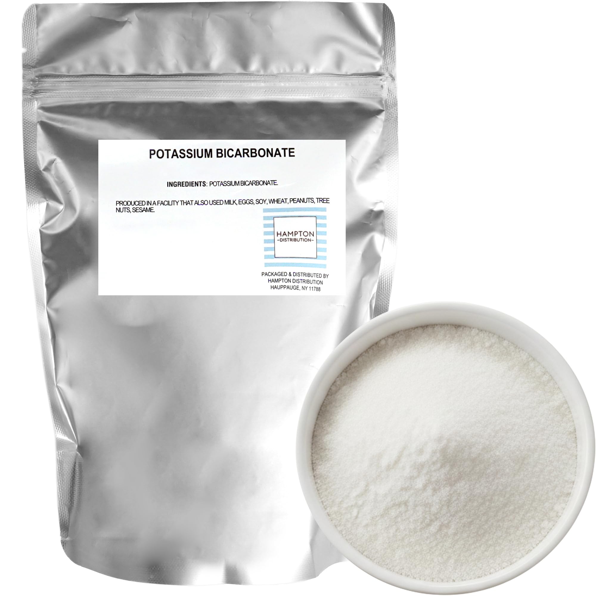 Hampton Distribution Potassium Bicarbonate, sachet 1-livre prêt à l’emploi pour cuisson et levage.