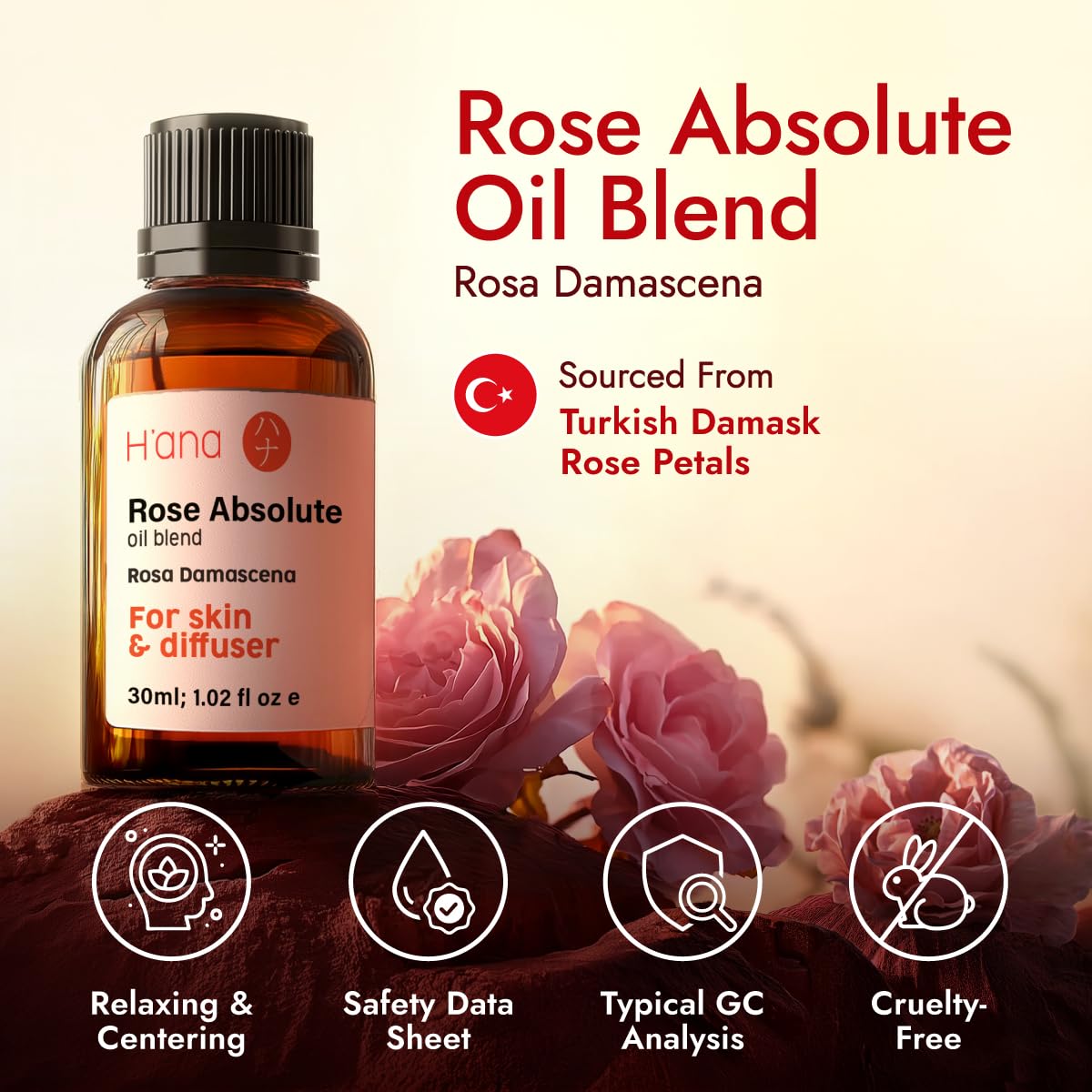 H'ana Rose: savons faits maison enrichis d'un parfum floral délicat.