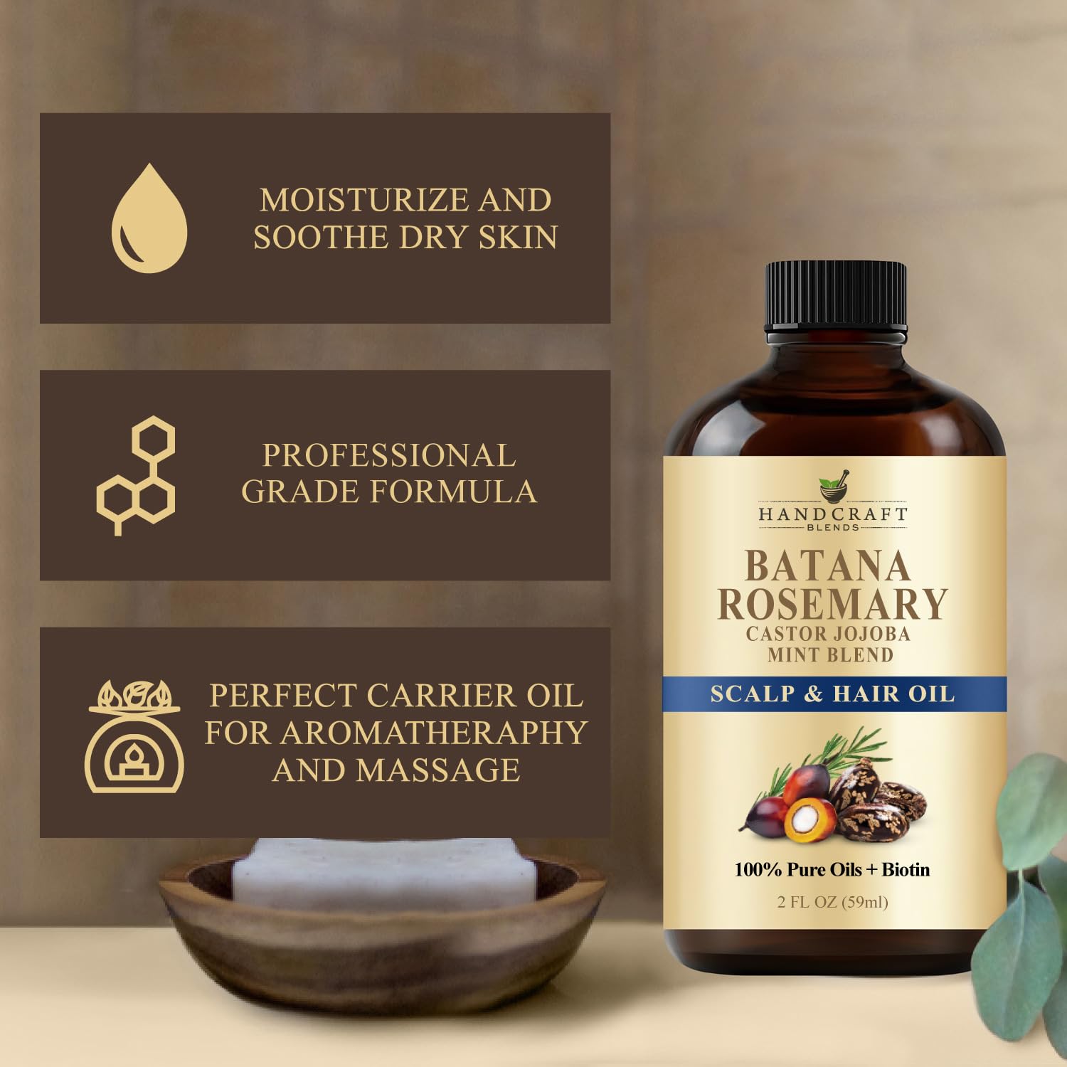 Parfum frais menthe-romarin pendant l'utilisation.