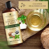 Handcraft Blends gencives-apaisées huile coco, sensation douce après rinçage.