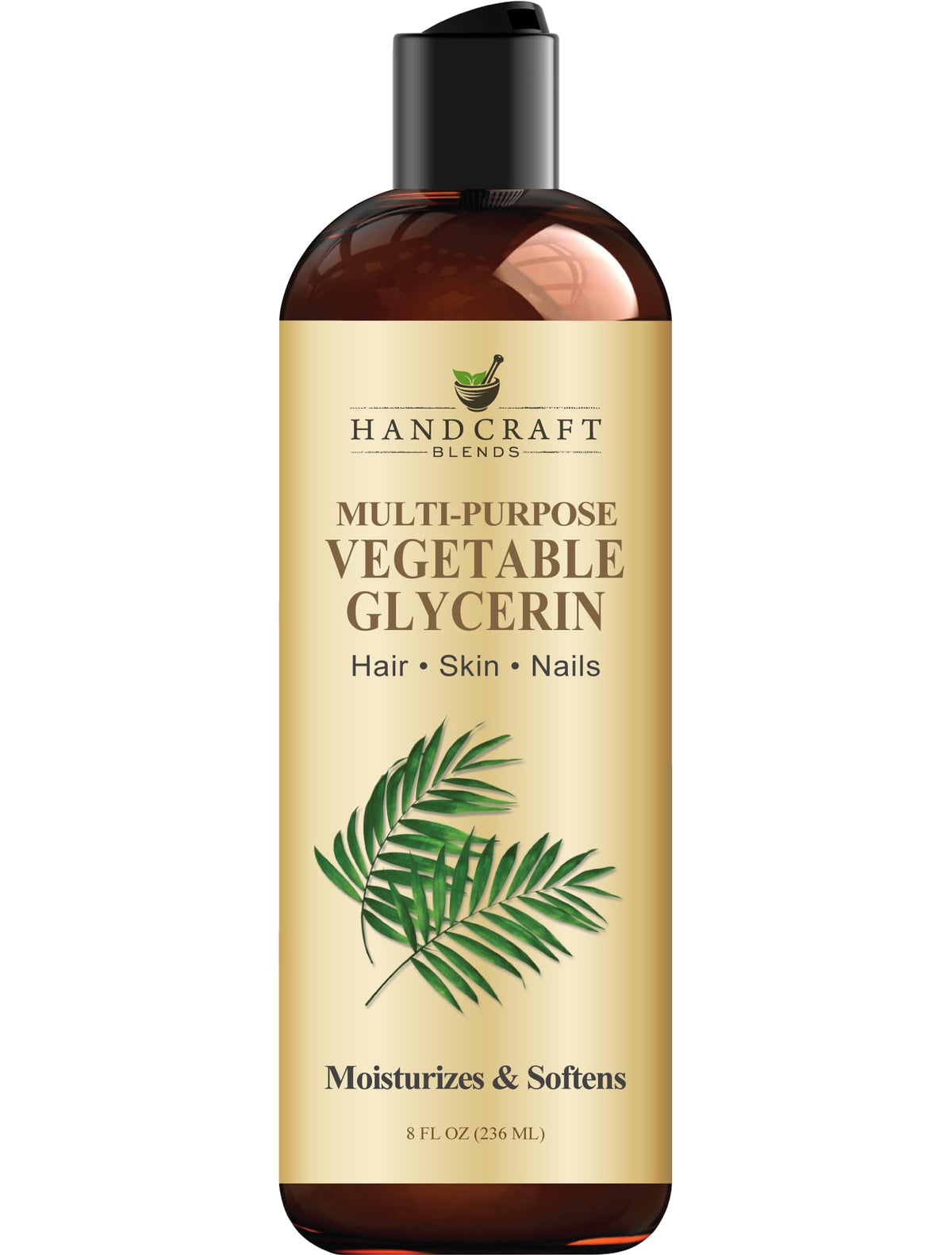 Glycérine Handcraft Blends dans une bouteille 8oz pour bases faits maison hydratantes.