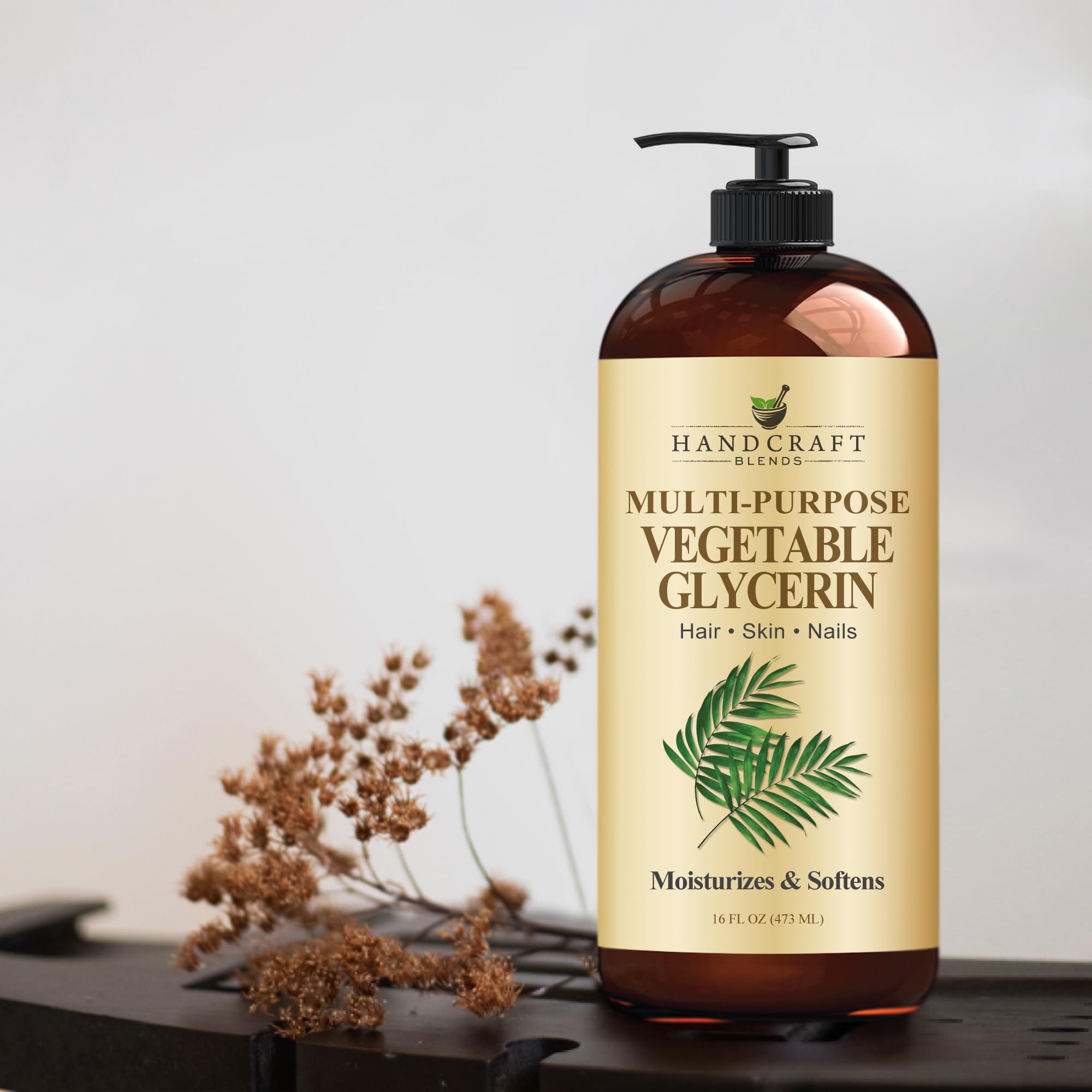 Handcraft Blends Glycérine végétale – flacon pratique pour soins beauté quotidiens.