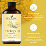 Application locale Handcraft Blends Helichrysum pour soin cutané doux.