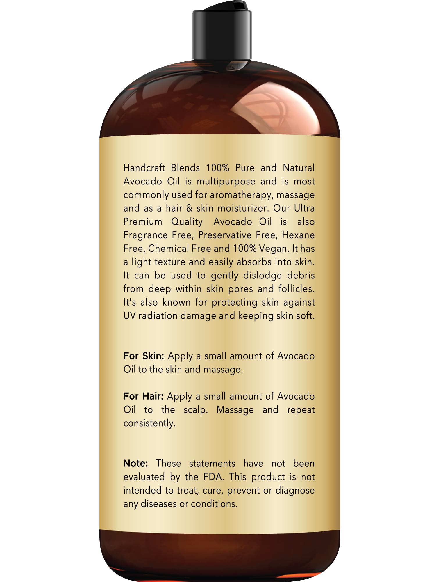 Application masse avec l'huile d'avocat Handcraft Blends