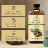 Application de l’huile de castor Handcraft Blends lors d’un massage doux.