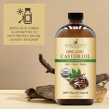 Rituel de soin corporel avec l’huile de castor Handcraft Blends.