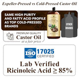 Handcraft Blends huile de ricin pour cheveux et cils, soins nourrissants.