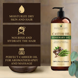 Handcraft Blends huile de ricin romarin – massage aromathéique pour relaxation.