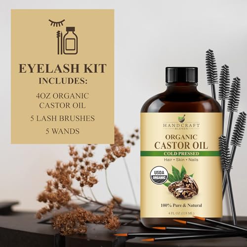 Soin visage Handcraft Blends huile de ricin, hydratation légère et nourrissante