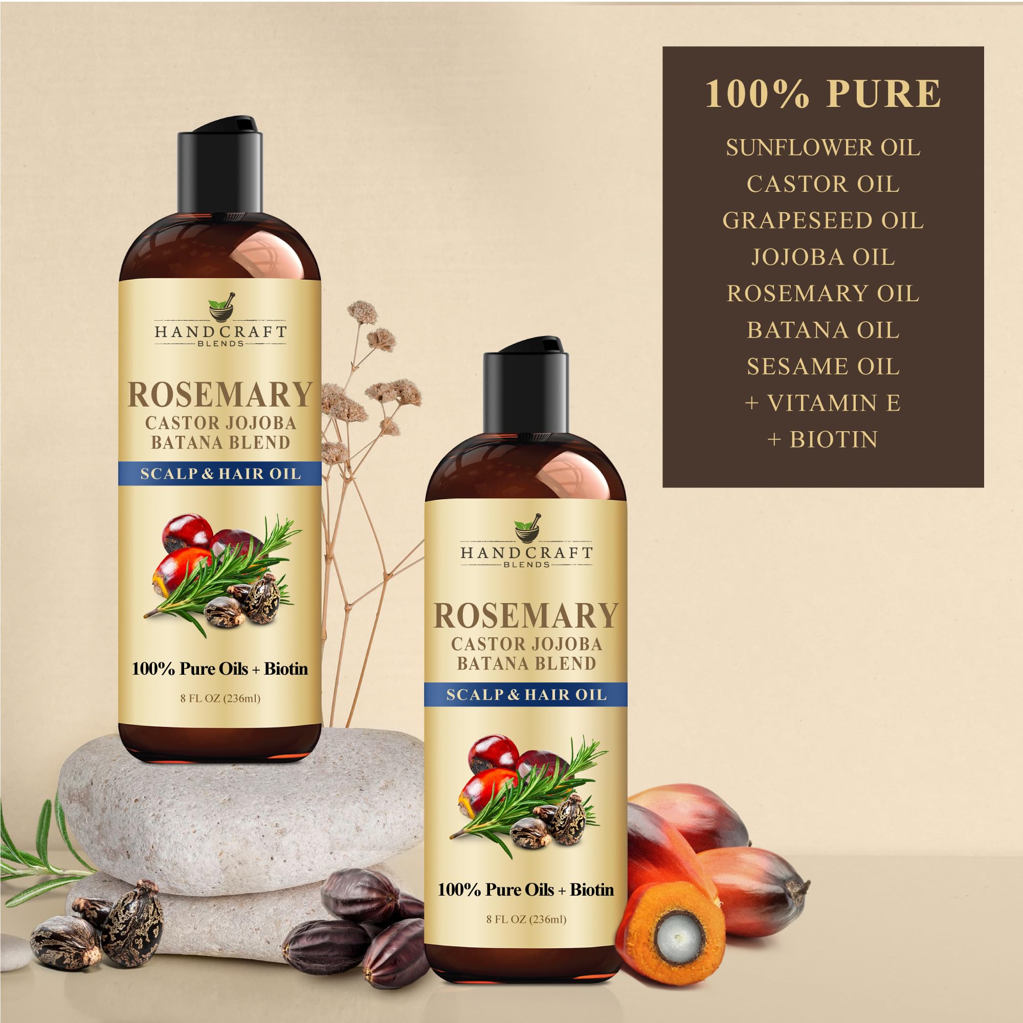 Soin capillaire quotidien Handcraft Blends romarin