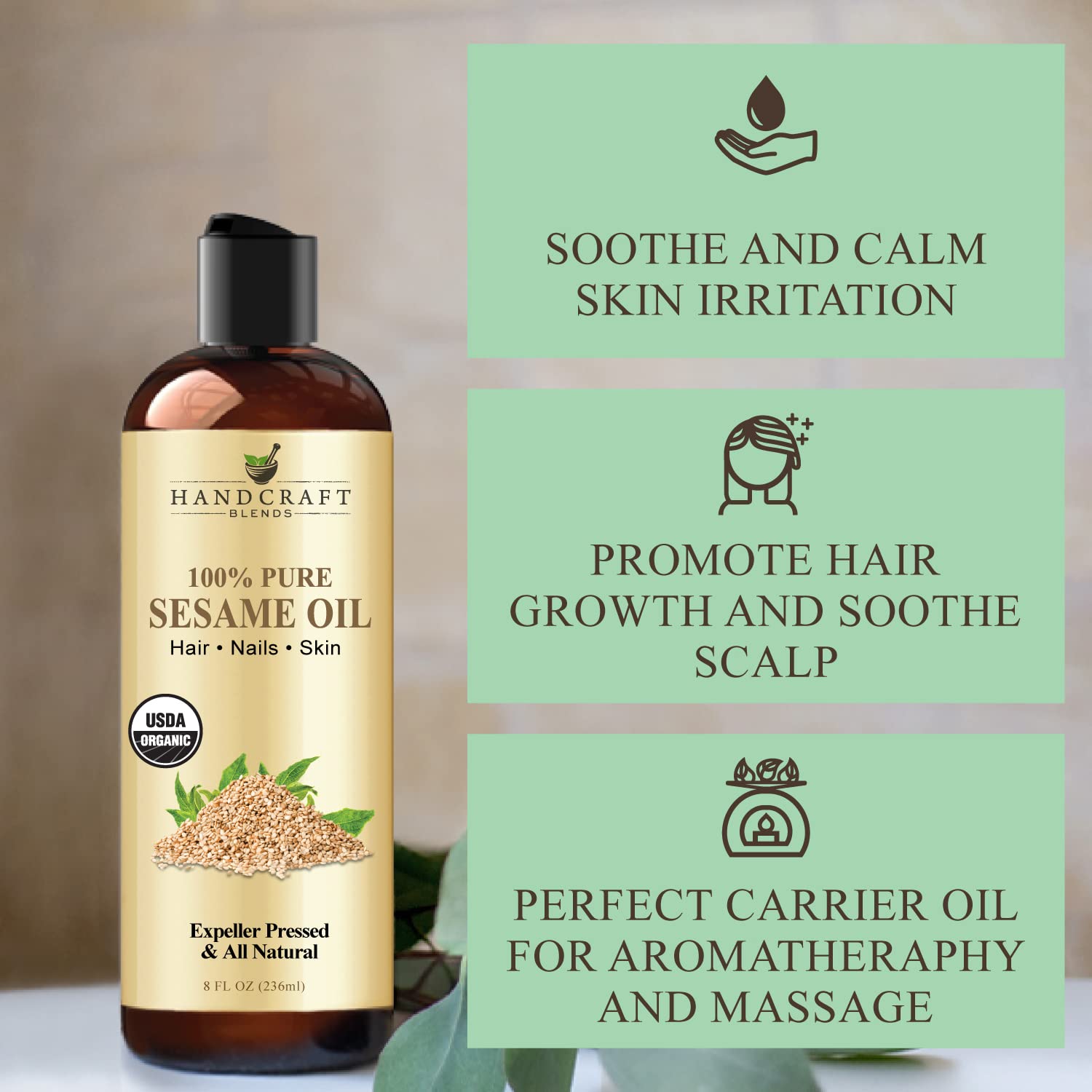 Texture riche et naturelle, sans additifs, Handcraft Blends.