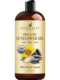 Handcraft Blends huile tournesol bio pressee froide bouteille: soin peau et cheveux nourrissant.