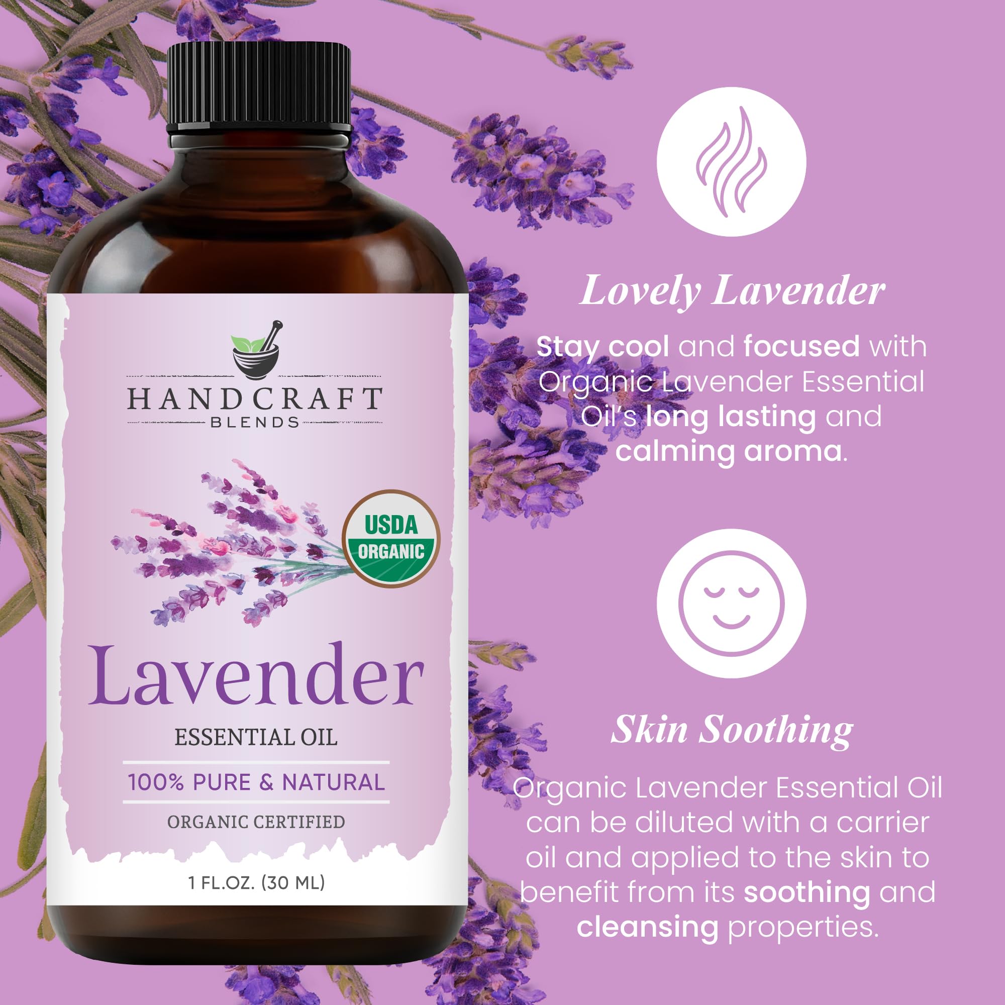 Handcraft Blends huile lavande flacon ambre dosage précis